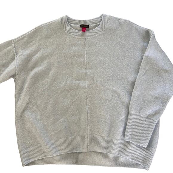 Vince Camuto Sweater Pullover Mock Neck Womens Light Blue SZL Casual Relaxed - Picture 9 of 11